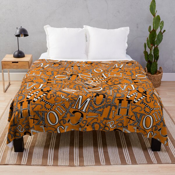 Item preview, ABC scatter orange mono designed and sold by scrummy.
