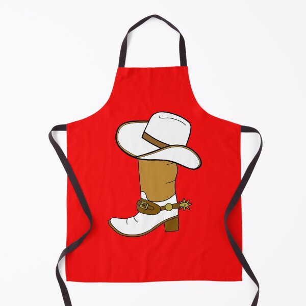 Item preview, Brown And White Cowboy Boot With Spurs And Hat designed and sold by Sartoris Art.