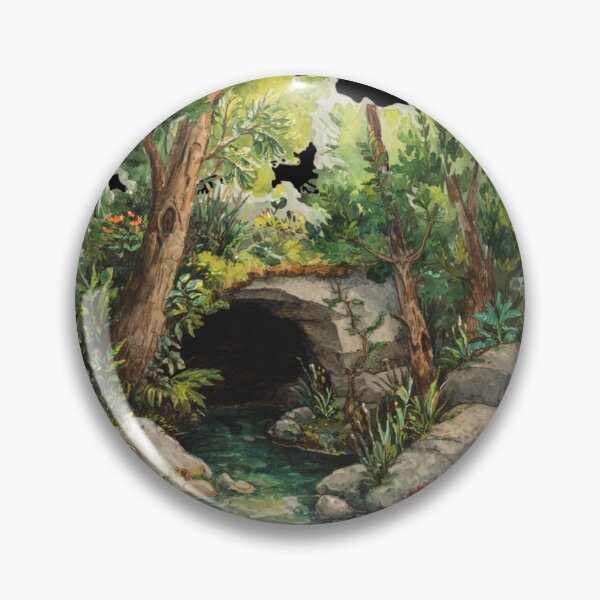 Item preview, Winding Forest Path Watercolor designed and sold by kndzxf.