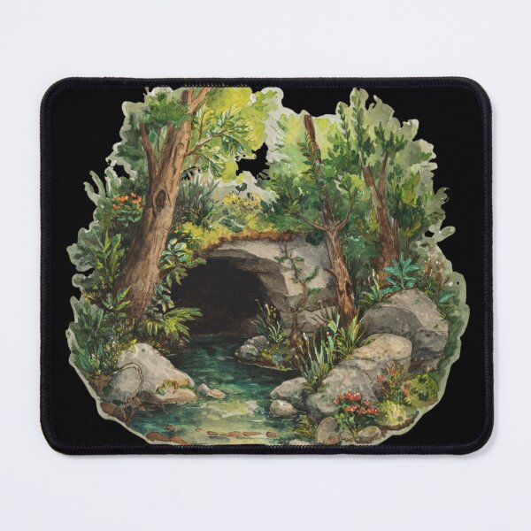 Item preview, Winding Forest Path Watercolor designed and sold by kndzxf.