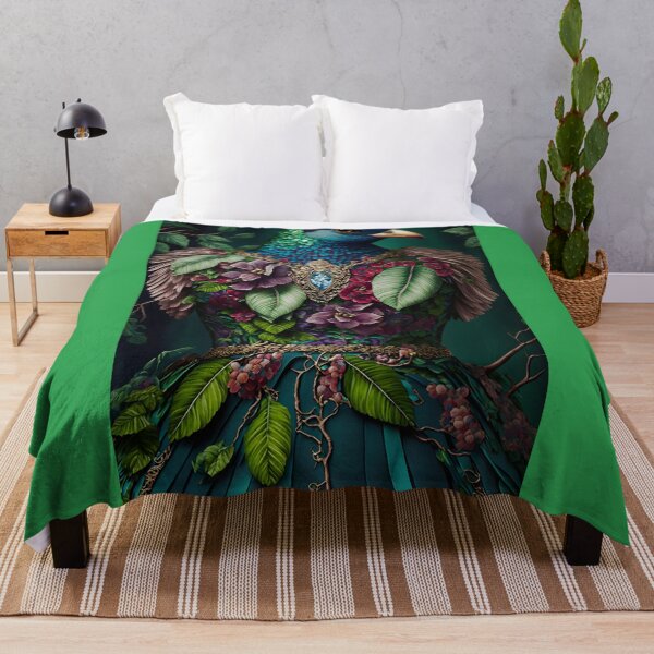 Item preview, Fantastic Bird-Humanoid Being with Floral Attire - Surrealist Art with Baroque and Naturalistic Style designed and sold by Hipatye26.