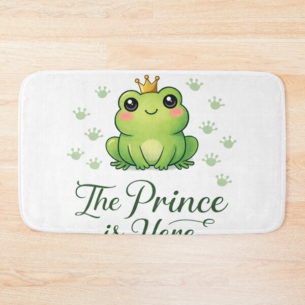 Item preview, The Prince Is Here – Cute Frog King Design designed and sold by Krisekk.