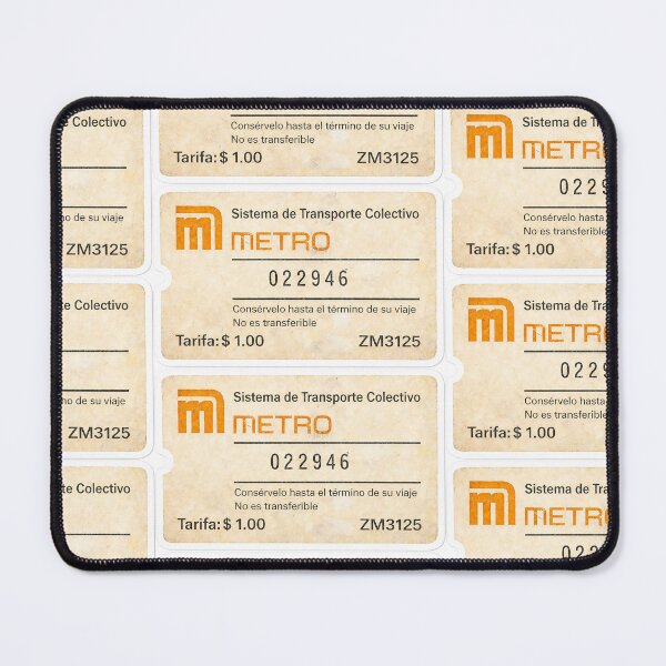 Item preview, A nostalgic tribute to Mexico City transit history. This vintage Mexico City Metro ticket captures the classic look of the small paper fares designed and sold by PIXEL POP DESIGNS - Beyond the Norm!.