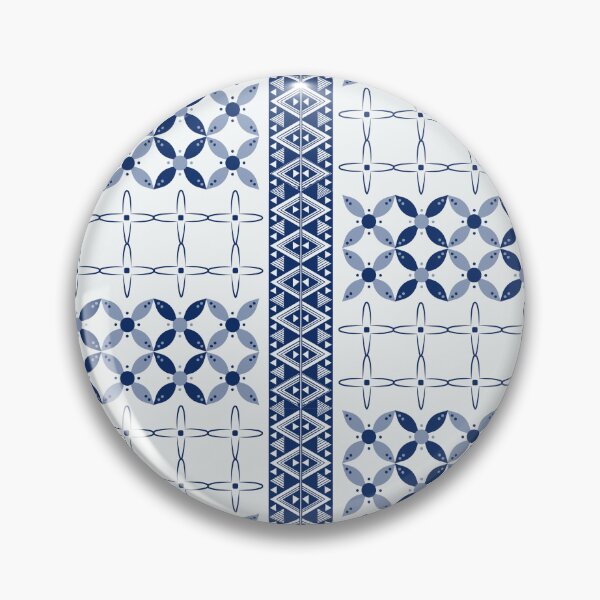 Item preview, Blue Checkered Floral Pattern – Cute Cottagecore Aesthetic Background designed and sold by Infinite Art.
