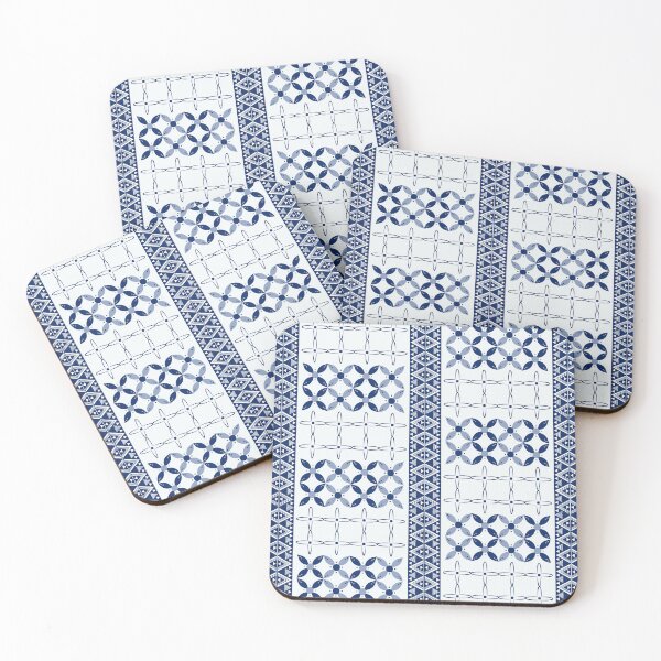 Item preview, Blue Checkered Floral Pattern – Cute Cottagecore Aesthetic Background designed and sold by Infinite Art.