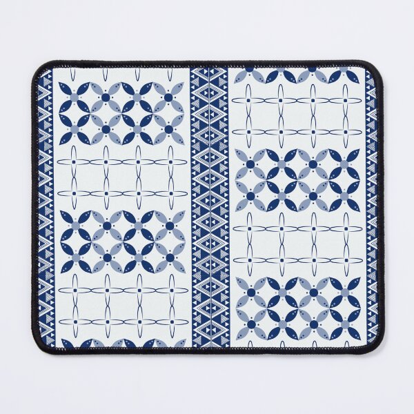 Item preview, Blue Checkered Floral Pattern – Cute Cottagecore Aesthetic Background designed and sold by Infinite Art.