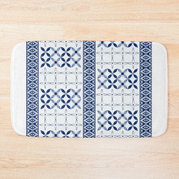 Item preview, Blue Checkered Floral Pattern – Cute Cottagecore Aesthetic Background designed and sold by Infinite Art.