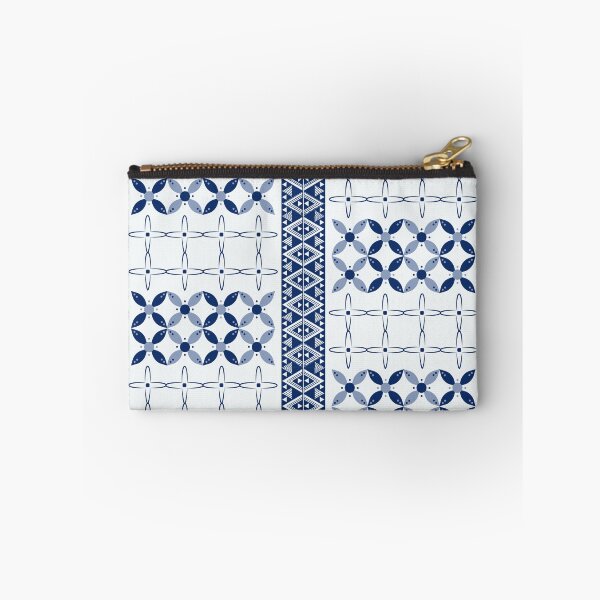 Item preview, Blue Checkered Floral Pattern – Cute Cottagecore Aesthetic Background designed and sold by Infinite Art.