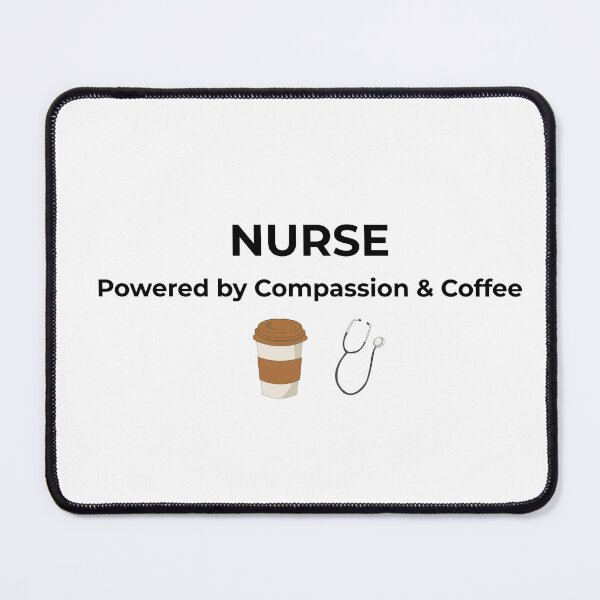Item preview, Nurse Shirt – Powered by Compassion and Coffee  designed and sold by CalmNestArt.