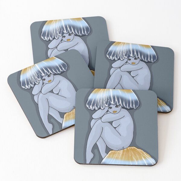 Item preview, Elegant Blue Webcap Mushroo. designed and sold by Art by Wraith.