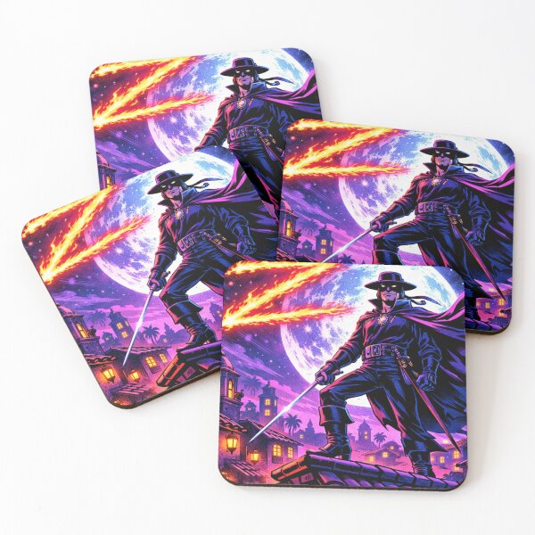 Item preview, Zorro Neon Shadow Guardian Legendary Comic Art designed and sold by SHOCAMPOS DESIGNS .
