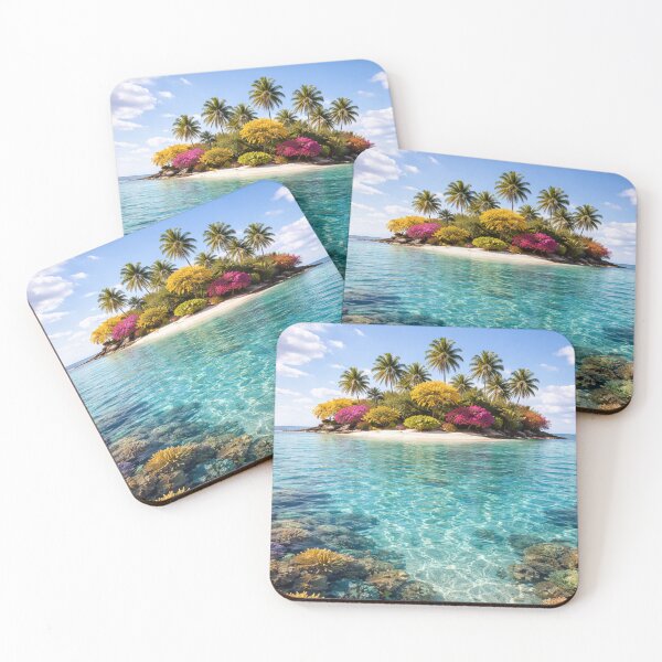 Item preview, Tropical Island with Crystal Clear Waters designed and sold by JuViRo.