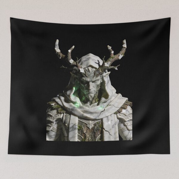 Item preview, Forest God – Ancient Deer Guardian Statue designed and sold by Marble Void.