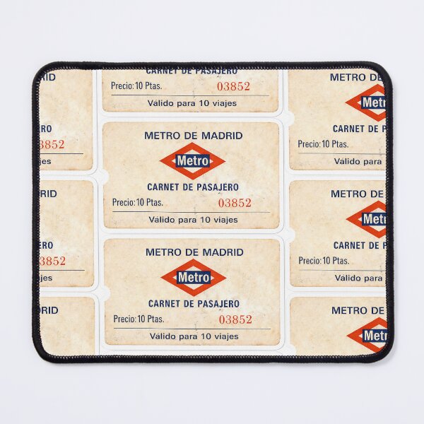 Item preview, A nostalgic tribute to classic Spanish transit design. This vintage Metro de Madrid passenger ticket captures the look of the old paper passes once used across Madrid’s famous underground system. designed and sold by PIXEL POP DESIGNS - Beyond the Norm!.