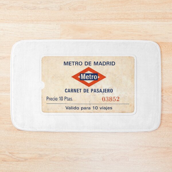Item preview, A nostalgic tribute to classic Spanish transit design. This vintage Metro de Madrid passenger ticket captures the look of the old paper passes once used across Madrid’s famous underground system. designed and sold by PIXEL POP DESIGNS - Beyond the Norm!.