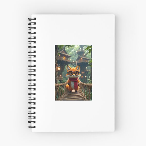 Item preview, Pip on rope bridge in magical treehouse village. designed and sold by pipworldstudio.