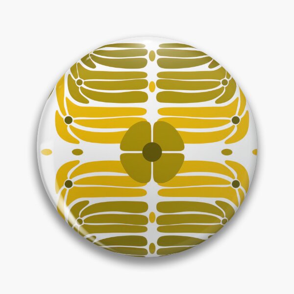 Item preview, Abstract Mid‑Century Floral Pattern in Green designed and sold by Clara Fruggeri.