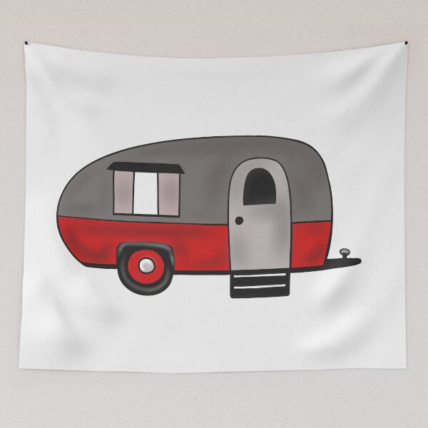 Item preview, Red Camper Camping Life designed and sold by Sartoris Art.