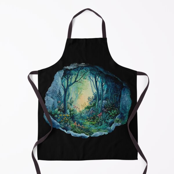 Item preview, Mystical Blue Forest Watercolor designed and sold by kndzxf.