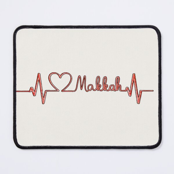 Item preview, Red 3D Makkah Heartbeat – Modern Islamic Identity Lifeline designed and sold by D-Islamic.