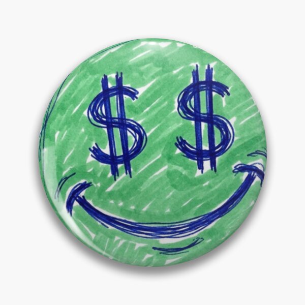 Item preview, Classic 90s Doodle Money Eyes Smiley designed and sold by crazygoose30.