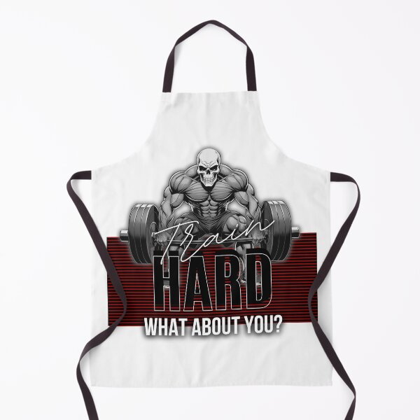 Item preview, Train Hard Skull Workout Motivation – Hardcore Gym Fitness Design designed and sold by TrainHardCo.