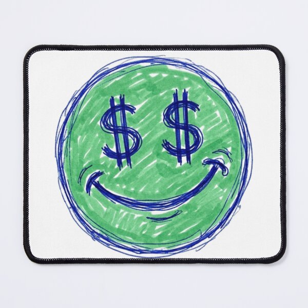 Item preview, Classic 90s Doodle Money Eyes Smiley designed and sold by crazygoose30.