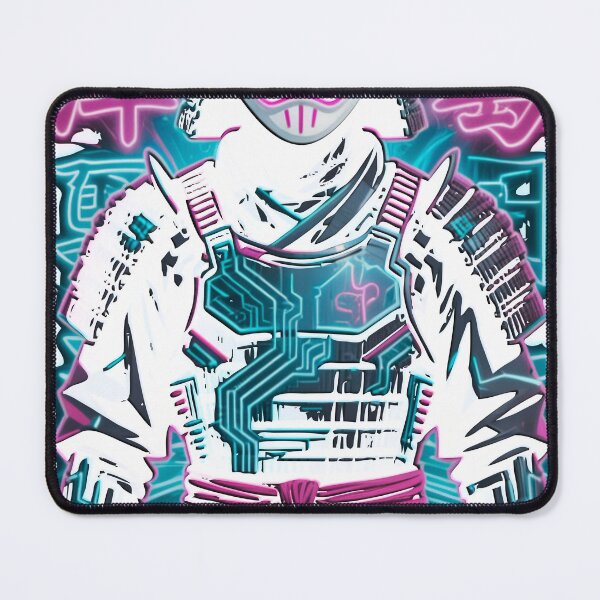 Item preview, Cyberpunk Kitsune Samurai Neon Japanese Warrior Mask Street Art 1 designed and sold by IZZO CREATIVE STUDIO.