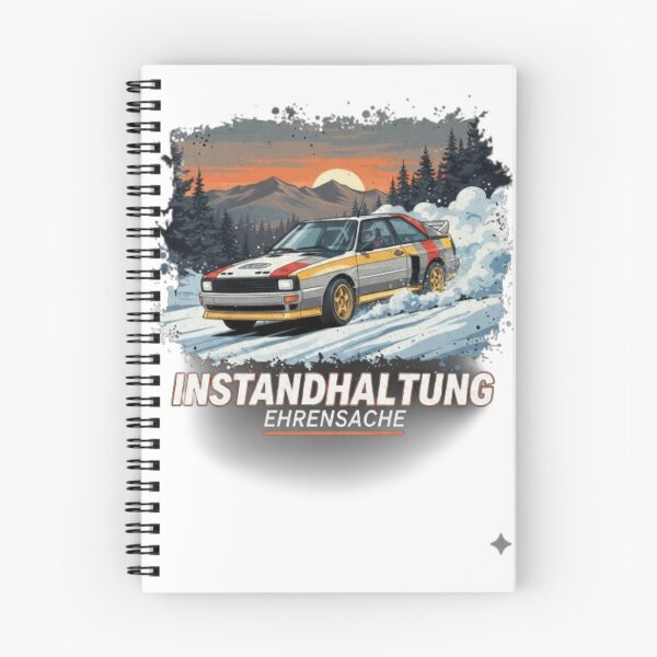 Item preview, Rally car in the snow designed and sold by Retrocarwear.