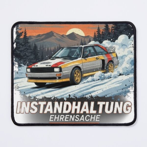 Item preview, Rally car in the snow designed and sold by Retrocarwear.