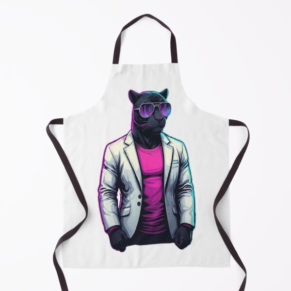 Item preview, Synthwave Panther - Miami Noir Retro Tee designed and sold by RetroRascalStudio.
