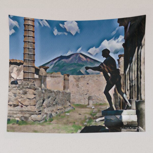 Aperçu de l'œuvre Temple d'Apollon, Pompéi, Italie créée et vendue par Nicky Jury.