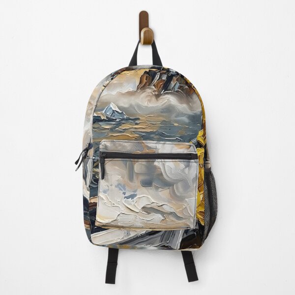 Item preview, Mountain Sunset Adventure View – Impressionist Landscape Travel Art designed and sold by Meteor Destroyer.