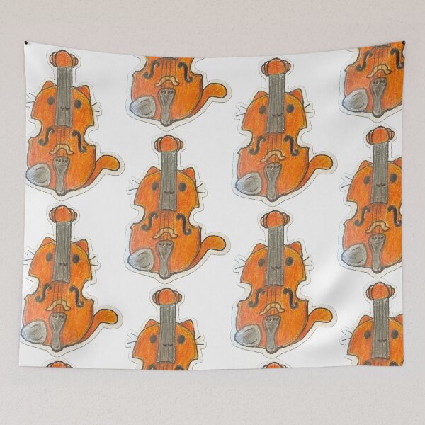 Item preview, Catalin (a cat violin) designed and sold by The Jolly Burrito .