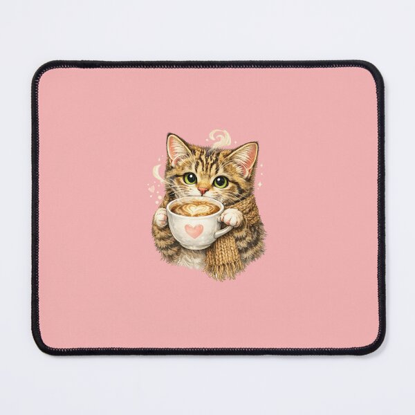 Item preview, kitten drinking coffee designed and sold by PasoaPaso2025.