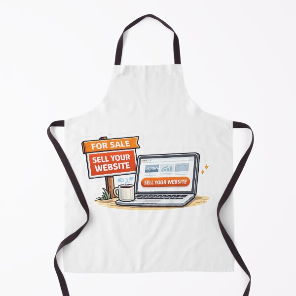 Item preview, Sell Your Website Sticker - Funny Real Estate Style Tech Exit & Digital Nomad Gear designed and sold by ZYNORAworld.