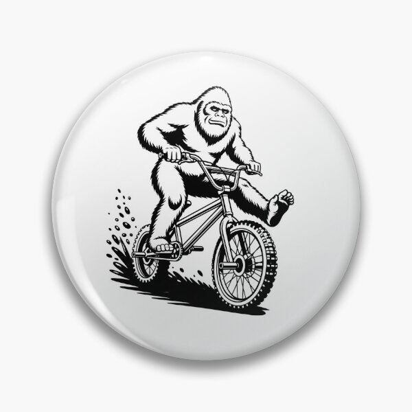 Item preview,  Bigfoot BMX Rider - Funny Sasquatch Mountain Biking Action Design designed and sold by SoftInk Studio.