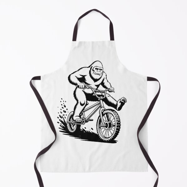 Item preview, Bigfoot BMX Rider - Funny Sasquatch Mountain Biking Action Design designed and sold by SoftInk Studio.
