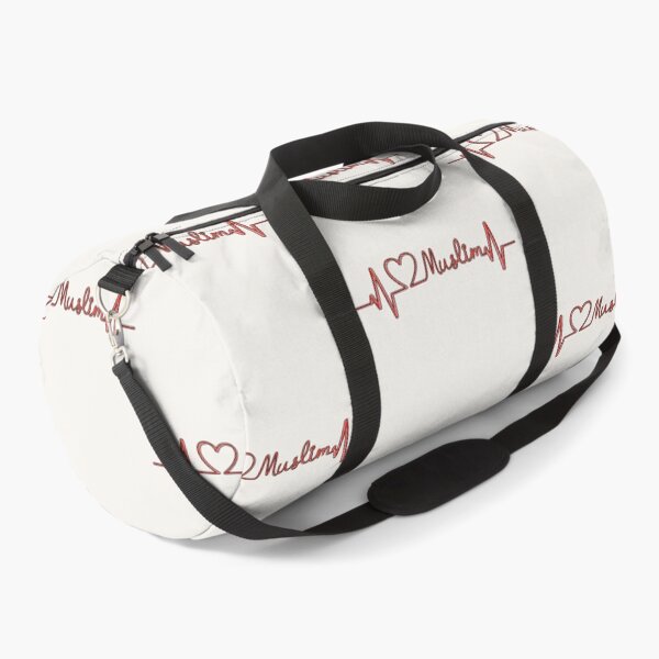 Item preview, Red 3D Muslim Heartbeat – Modern Islamic Identity Lifeline designed and sold by D-Islamic.
