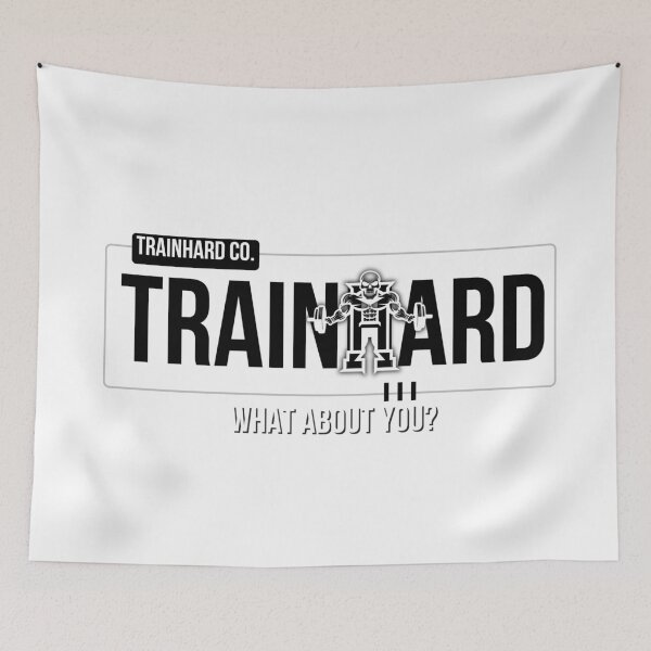 Item preview, TrainHard Co. Official Logo – Minimalist Gym Motivation Design designed and sold by TrainHardCo.