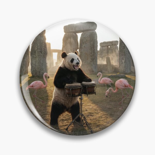 Item preview, Panda Turns in Rip-Roaring Concert at Stonehenge designed and sold by Tridentulus.
