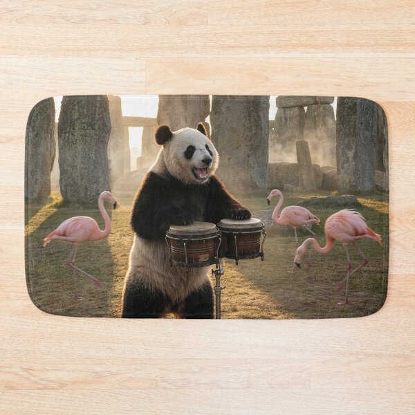Item preview, Panda Turns in Rip-Roaring Concert at Stonehenge designed and sold by Tridentulus.