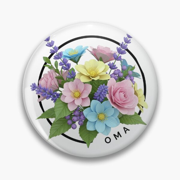 Item preview, Oma Grandmother Floral Flower Bouquet designed and sold by AussieMomma.