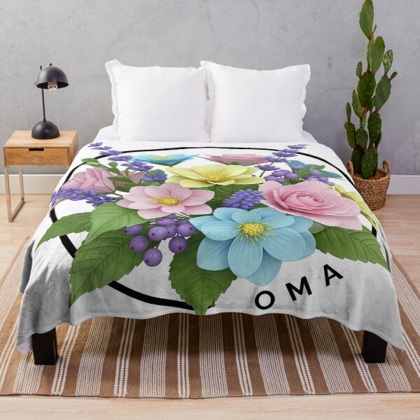 Item preview, Oma Grandmother Floral Flower Bouquet designed and sold by AussieMomma.