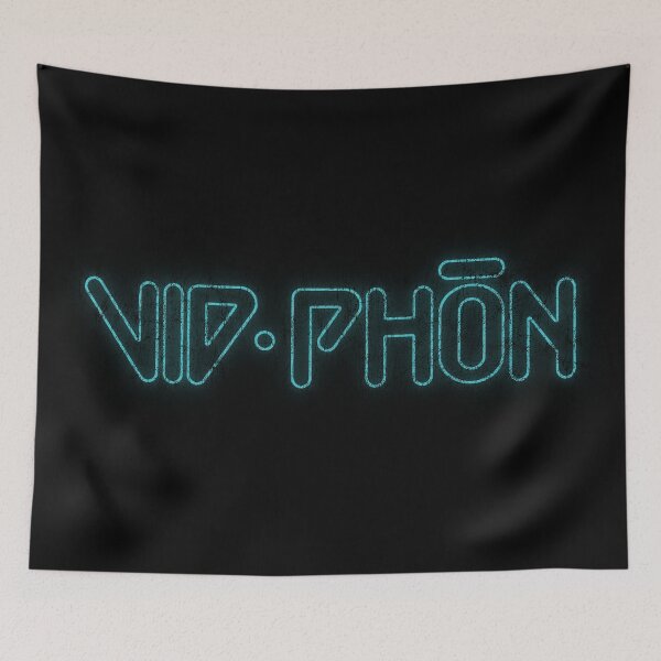 Item preview, Neon Video Phone Blade Runner Vid Phon Logo Distressed designed and sold by Power Up Prints.