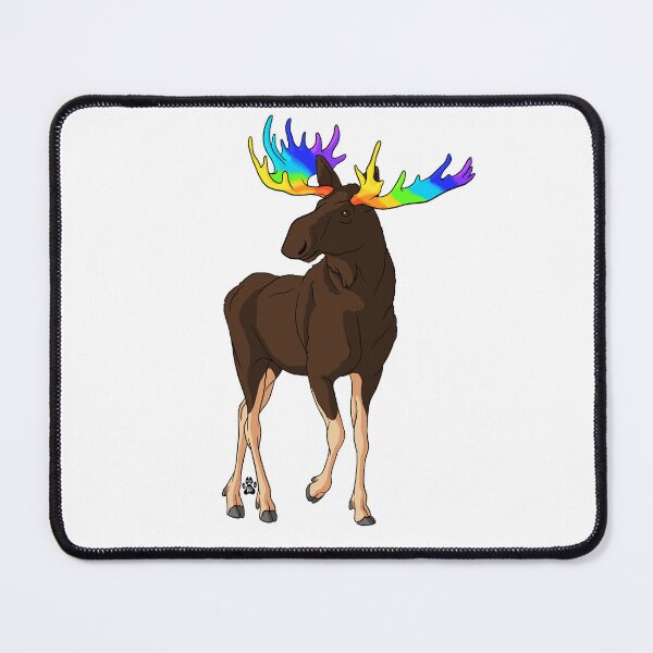 Item preview, Rainbow moose designed and sold by BexxosaurusArt.
