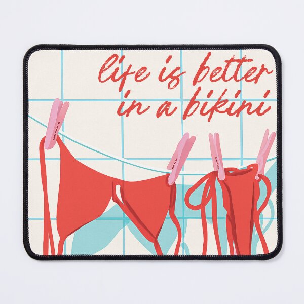 Item preview, Life Is Better in a Bikini – Mediterranean Vibes Beach Holiday  designed and sold by EmeraldeaArt.