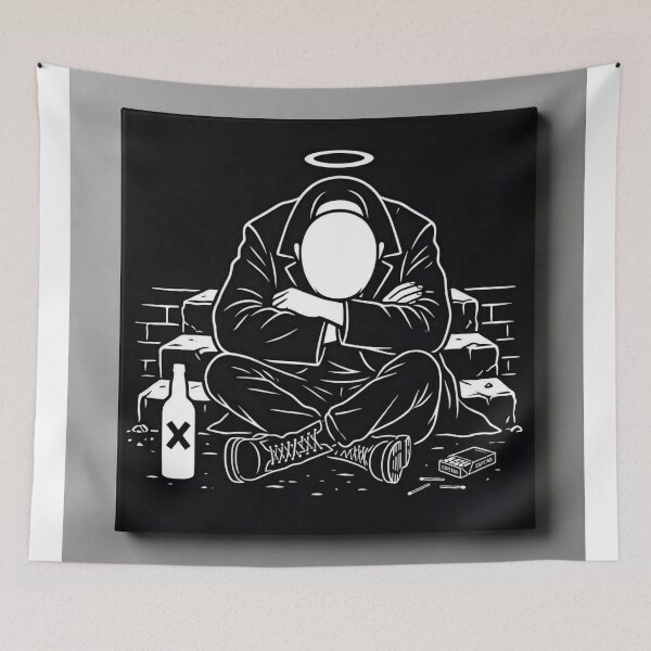Item preview, Fallen Angel Street Art – Dark Urban Stencil designed and sold by Meteor Destroyer.