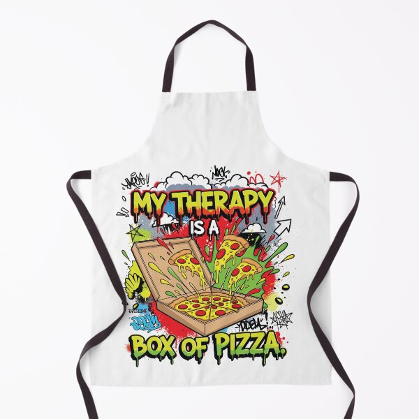 Item preview, My Therapy is a Box of Pizza designed and sold by Suzthewall.