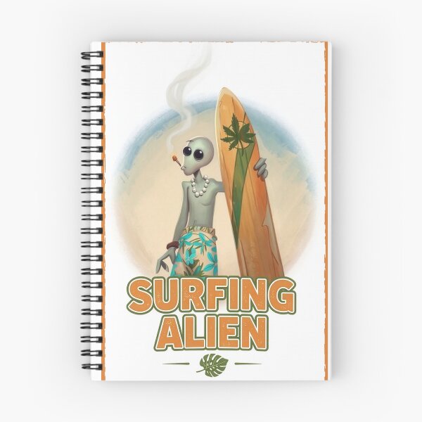 Item preview, Surfing Alien designed and sold by mkgeiger.